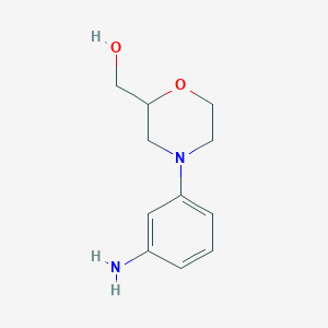 [4-(3-Aminophenyl)morpholin-2-yl]methanol