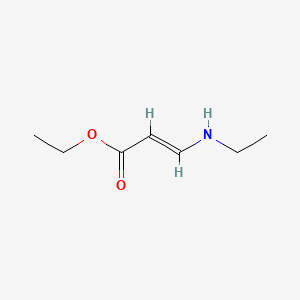 molecular formula C7H13NO2 B13803146 3-Ethylaminoacrylic acid ethyl ester 