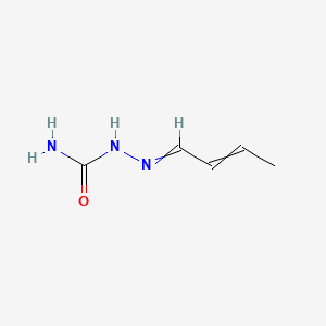 molecular formula C5H9N3O B13803189 Hydrazinecarboxamide, 2-(2-butenylidene)- CAS No. 5316-14-3