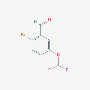 molecular formula C8H5BrF2O2 B1380319 2-Bromo-5-(difluoromethoxy)benzaldehyde CAS No. 1504952-98-0