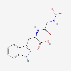 molecular formula C15H17N3O4 B13803197 AC-Gly-trp-OH 