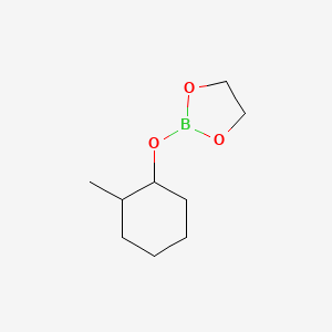 molecular formula C9H17BO3 B13803215 2-[(2-Methylcyclohexyl)oxy]-1,3,2-dioxaborolane 