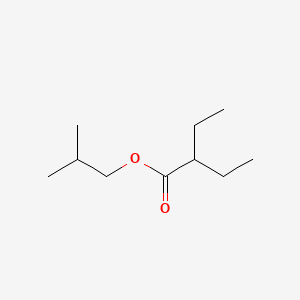 molecular formula C10H20O2 B13803225 Butanoic acid, 2-ethyl-, 2-methylpropyl ester CAS No. 74082-06-7