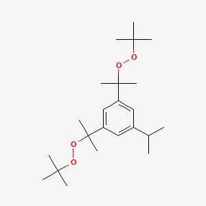 molecular formula C23H40O4 B13803240 Peroxide, [[5-(1-methylethyl)-1,3-phenylene]bis(1-methylethylidene)]bis[(1,1-dimethylethyl) CAS No. 68527-48-0
