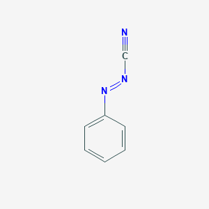 molecular formula C7H5N3 B13803251 2-Phenyldiazene-1-carbonitrile CAS No. 64661-86-5