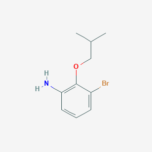 molecular formula C10H14BrNO B1380326 3-Bromo-2-isobutoxyphenylamine CAS No. 1543110-03-7
