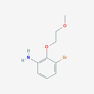 molecular formula C9H12BrNO2 B1380327 3-Bromo-2-(2-methoxy-ethoxy)-phenylamine CAS No. 1505568-38-6