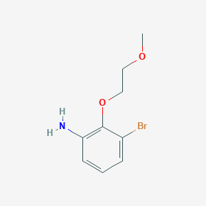 molecular formula C9H12BrNO2 B1380327 3-Bromo-2-(2-methoxyethoxy)phenylamine CAS No. 1505568-38-6