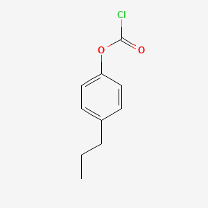 molecular formula C10H11ClO2 B1380330 4-propylphenyl chloroformate CAS No. 374568-22-6