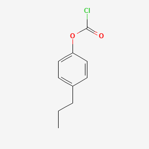 Carbonochloridic acid, 4-propylphenyl ester