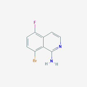 molecular formula C9H6BrFN2 B1380334 8-Bromo-5-fluoroisoquinolin-1-amine CAS No. 1552892-75-7