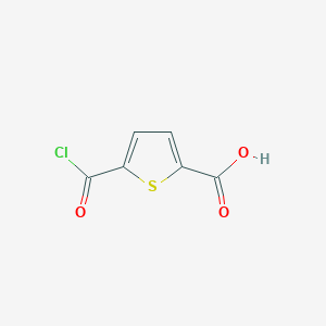 molecular formula C6H3ClO3S B13803355 5-(Chlorocarbonyl)thiophene-2-carboxylic acid CAS No. 89284-70-8