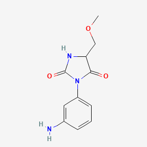 3-(3-Aminophenyl)-5-(methoxymethyl)imidazolidine-2,4-dione