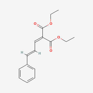 molecular formula C16H18O4 B13803366 Diethyl cinnamylidenemalonate CAS No. 25364-76-5