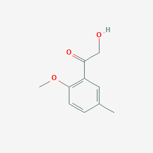 molecular formula C10H12O3 B13803383 2-Hydroxy-1-(2-methoxy-5-methylphenyl)ethanone 