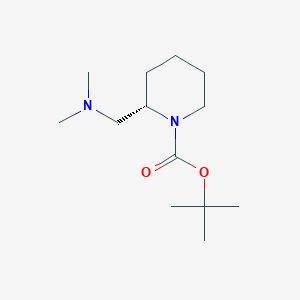 molecular formula C13H26N2O2 B13803399 (S)-Tert-butyl 2-((dimethylamino)methyl)piperidine-1-carboxylate 