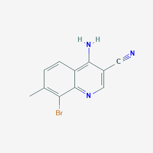 4-Amino-8-bromo-7-methylquinoline-3-carbonitrile