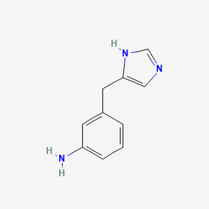 molecular formula C10H11N3 B13803424 3-(1H-Imidazol-4-ylmethyl)-phenylamine CAS No. 57662-29-0