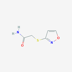 molecular formula C5H6N2O2S B13803429 Acetamide,2-(3-isoxazolylthio)- 