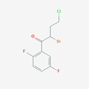 2-Bromo-4-chloro-1-(2,5-difluorophenyl)butan-1-one