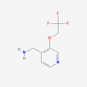 [3-(2,2,2-Trifluoroethoxy)pyridin-4-yl]methanamine