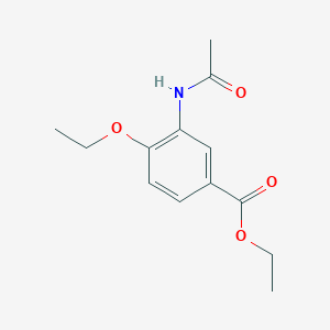 molecular formula C13H17NO4 B13803440 Ethyl 3-acetamido-4-ethoxybenzoate CAS No. 780821-04-7