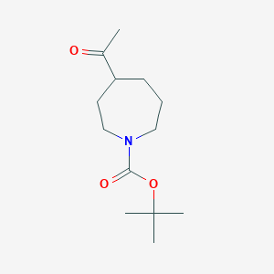 molecular formula C13H23NO3 B1380349 Tert-butyl 4-acetylazepane-1-carboxylate CAS No. 1630906-71-6