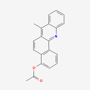 molecular formula C20H15NO2 B13803494 4-Acetoxy-7-methylbenz(c)acridine CAS No. 83876-62-4