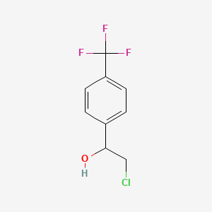 molecular formula C9H8ClF3O B1380350 2-Chloro-1-[4-(trifluoromethyl)phenyl]ethan-1-ol CAS No. 1070686-96-2