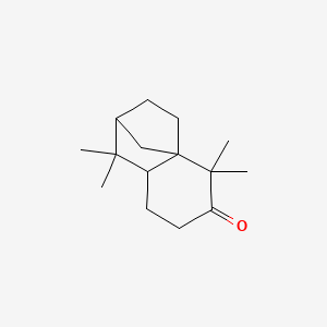 molecular formula C15H24O B13803520 Hexahydro-1,1,5,5-tetramethyl-2H-2,4a-methanonaphthalen-6(5H)-one CAS No. 67952-58-3