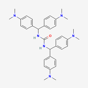molecular formula C35H44N6O B13803533 N,N'-Bis[bis[4-(dimethylamino)phenyl]methyl]urea CAS No. 71173-71-2