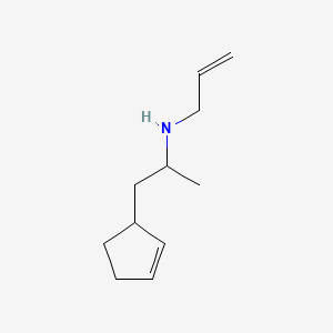 molecular formula C11H19N B13803551 N-Allyl-2-(2-cyclopentenyl)-1-methylethylamine CAS No. 67238-63-5