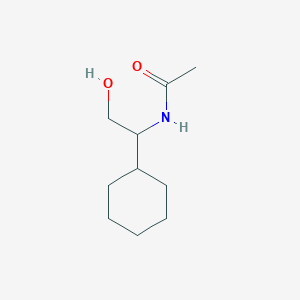 molecular formula C10H19NO2 B13803569 Acetamide,N-(1-cyclohexyl-2-hydroxyethyl)- 