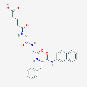 molecular formula C28H30N4O6 B13803664 Glutaryl-Gly-Gly-Phe-betaNA 