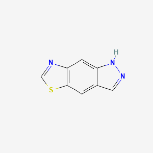 molecular formula C8H5N3S B13803695 1H-Pyrazolo[3,4-f]benzothiazole(9CI) 