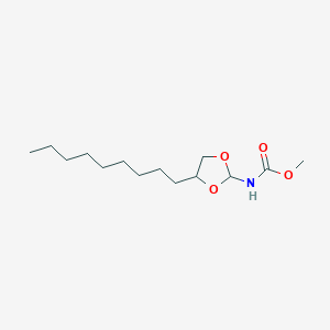 molecular formula C14H27NO4 B13803754 Methyl nonyldioxolane carbamate 