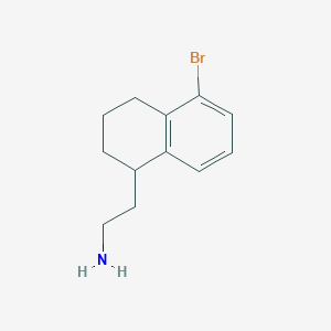 2-(5-Bromo-1,2,3,4-tetrahydronaphthalen-1-yl)ethan-1-amine
