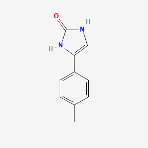 molecular formula C10H10N2O B13803789 4-p-Tolyl-1,3-dihydro-imidazol-2-one 