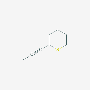 molecular formula C8H12S B13803793 2-(Prop-1-yn-1-yl)thiane CAS No. 84203-71-4
