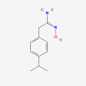 molecular formula C11H16N2O B13803818 N-Hydroxy-2-(4-isopropyl-phenyl)-acetamidine 