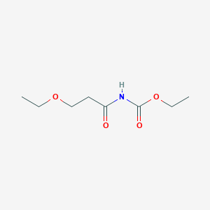 molecular formula C8H15NO4 B13803827 Ethyl (3-ethoxypropanoyl)carbamate 