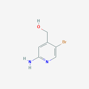 molecular formula C6H7BrN2O B1380383 2-Amino-5-bromo-4-(hydroxymethyl)pyridine CAS No. 1227586-36-8