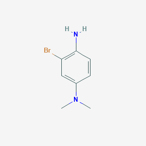 molecular formula C8H11BrN2 B1380384 3-Bromo-N1,N1-dimethylbenzene-1,4-diamine CAS No. 107100-00-5