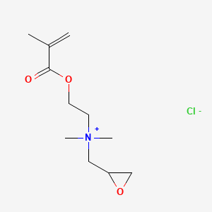 molecular formula C11H20ClNO3 B13803841 (2,3-Epoxypropyl)[2-(methacryloyloxy)ethyl]dimethylammonium chloride CAS No. 62351-05-7