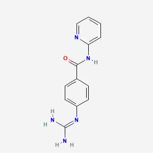 molecular formula C13H13N5O B13803851 4-Carbamimidamido-N-(2-pyridinyl)benzamide 