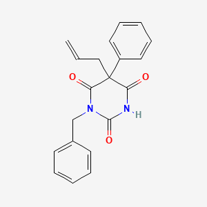 molecular formula C20H18N2O3 B13803897 1-Benzyl-5-allyl-5-phenylbarbituric acid CAS No. 73680-96-3