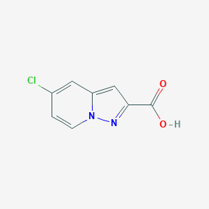 molecular formula C8H5ClN2O2 B1380390 5-Chloropyrazolo[1,5-a]pyridine-2-carboxylic acid CAS No. 1545047-49-1