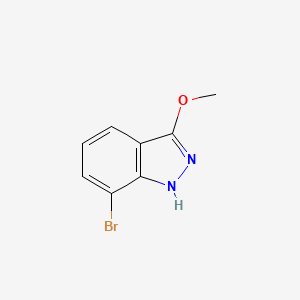 molecular formula C8H7BrN2O B1380392 7-Bromo-3-methoxy-1H-indazole CAS No. 1510316-42-3