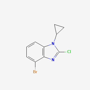 4-Bromo-2-chloro-1-cyclopropyl-1H-benzo[d]imidazole
