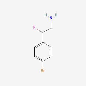 molecular formula C8H9BrFN B1380396 2-(4-溴苯基)-2-氟乙胺 CAS No. 794472-19-8